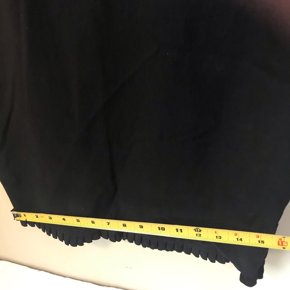 Express Stretch Vintage Y2K Mini Pencil Skirt Pleat Hem Fitted Sexy Small - Picture 12 of 12